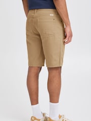 Blend Cream Regular Fit Woven 100% Cotton Shorts - Image 2 of 5