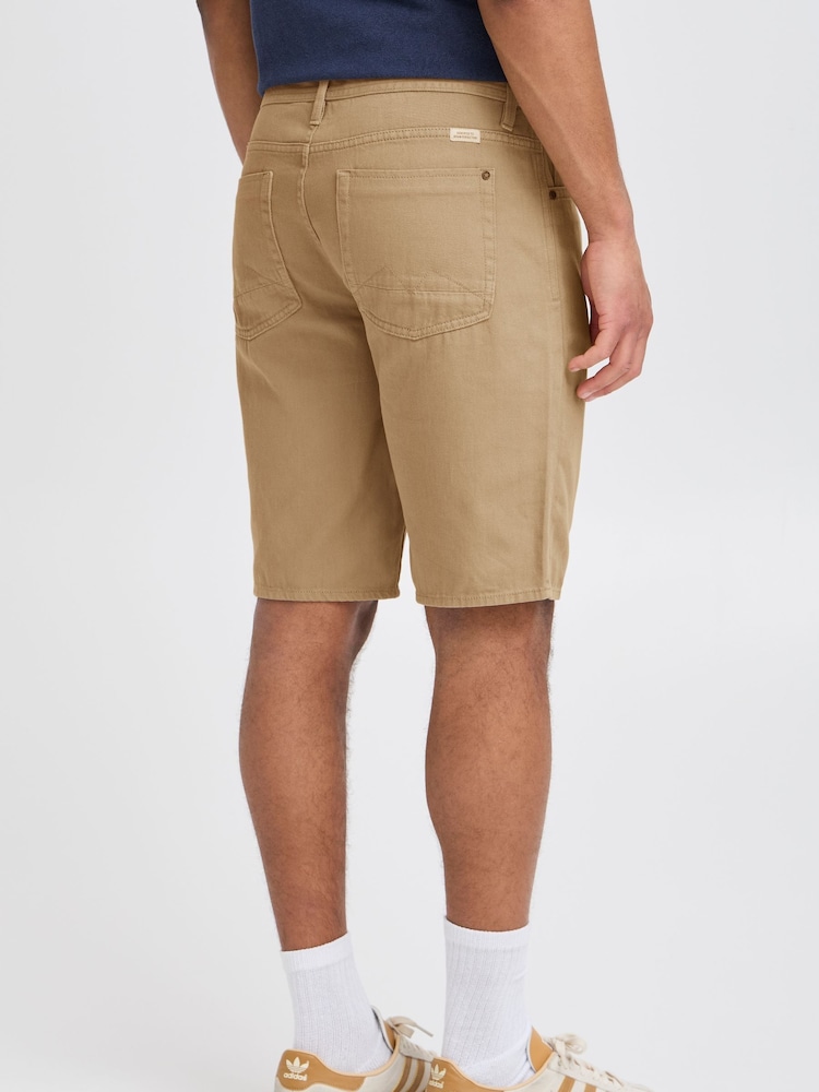 Blend Cream Regular Fit Woven 100% Cotton Shorts - Image 2 of 5