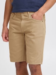 Blend Cream Regular Fit Woven 100% Cotton Shorts - Image 3 of 5