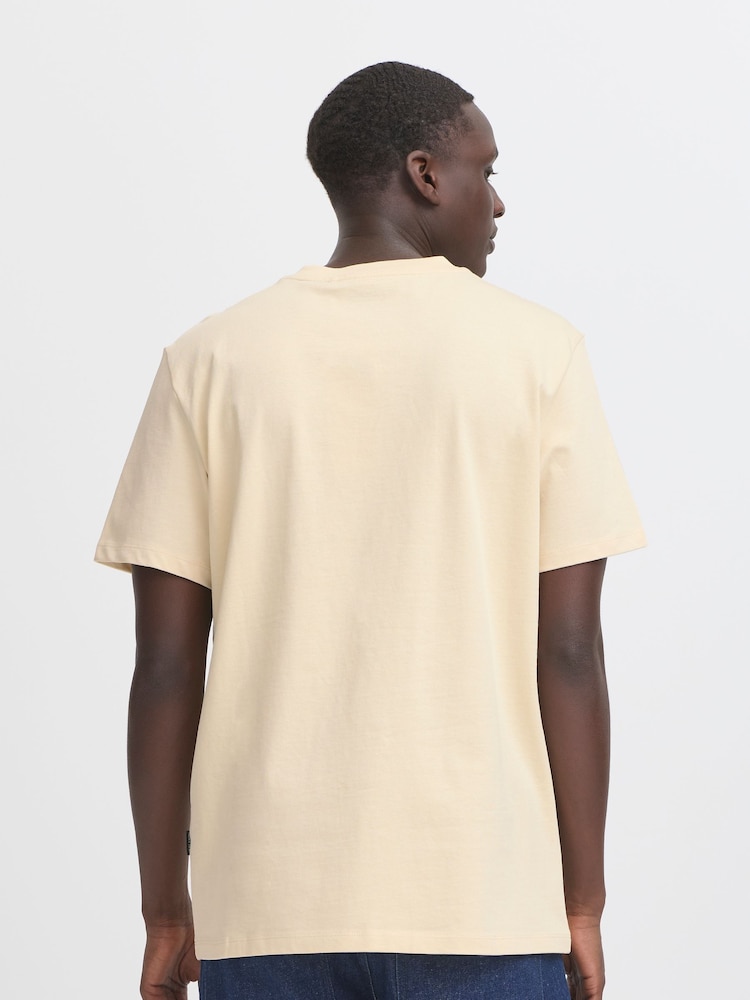 Blend Cream Printed Short Sleeve T-Shirt - Image 2 of 5