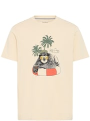 Blend Cream Printed Short Sleeve T-Shirt - Image 5 of 5