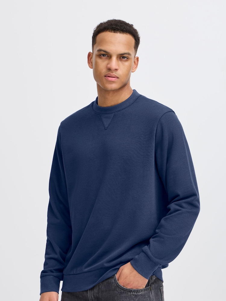 Blend Light Blue Lightweight Crew Neck Sweatshirt - Image 1 of 5