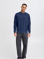 Blend Light Blue Lightweight Crew Neck Sweatshirt - Image 4 of 5