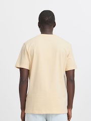 Blend Beige Deer Sloth Printed Short Sleeve 100% Cotton T-Shirt - Image 2 of 5