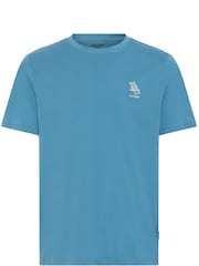 Blend Blue Embroidered Short Sleeve  100% Cotton T-Shirt - Image 5 of 5