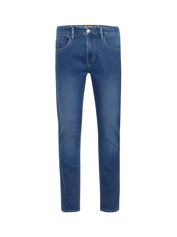 Blend Blue Tapered Fit Mid Stretch Jeans - Image 5 of 5