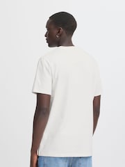 Blend White Owl Sloth Printed Short Sleeve 100% Cotton T-Shirt - Image 2 of 5
