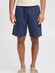 Blend Navy Aqua Lightweight Sweat Shorts - Image 1 of 5