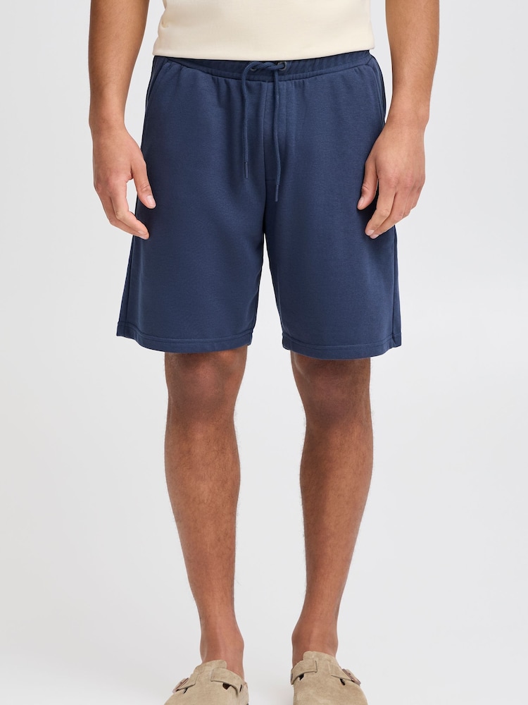 Blend Navy Aqua Lightweight Sweat Shorts - Image 1 of 5