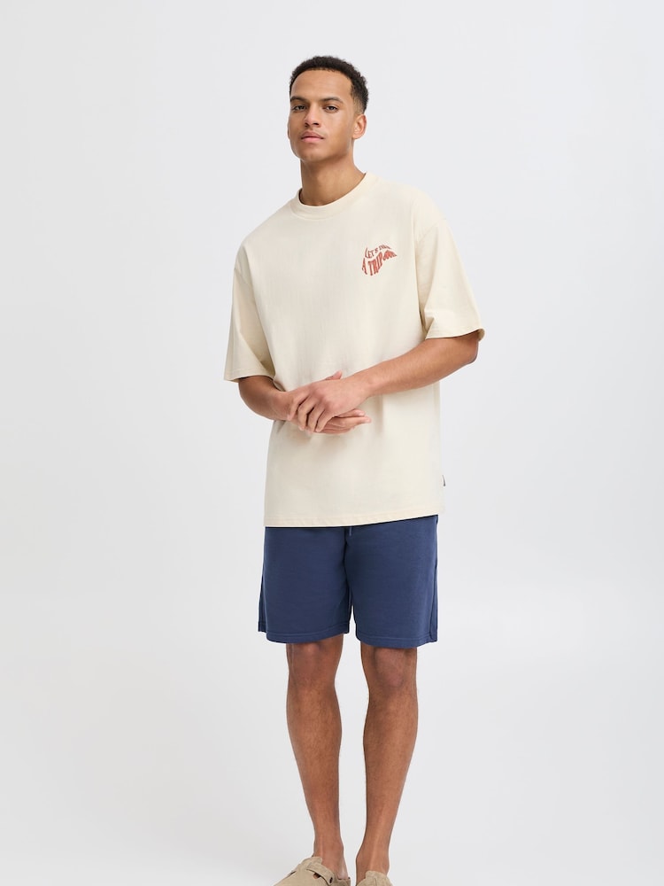 Blend Navy Aqua Lightweight Sweat Shorts - Image 2 of 5
