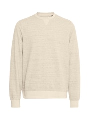 Кремовый - Blend Sand Woven Crew Neck Sweater - Image 5 of 5