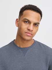 Blend Blue Sand Woven Crew Neck Sweater - Image 3 of 5