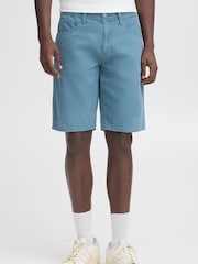 Blend Blue Regular Fit Woven 100% Cotton Shorts - Image 1 of 5