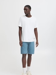 Blend Blue Regular Fit Woven 100% Cotton Shorts - Image 4 of 5
