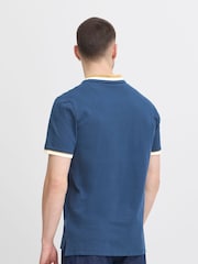 Blend Blue Resort Short Sleeve 100% Cotton Polo Shirt - Image 2 of 5
