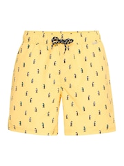 Blend Yellow Penguin Print Swim Shorts - Image 5 of 5