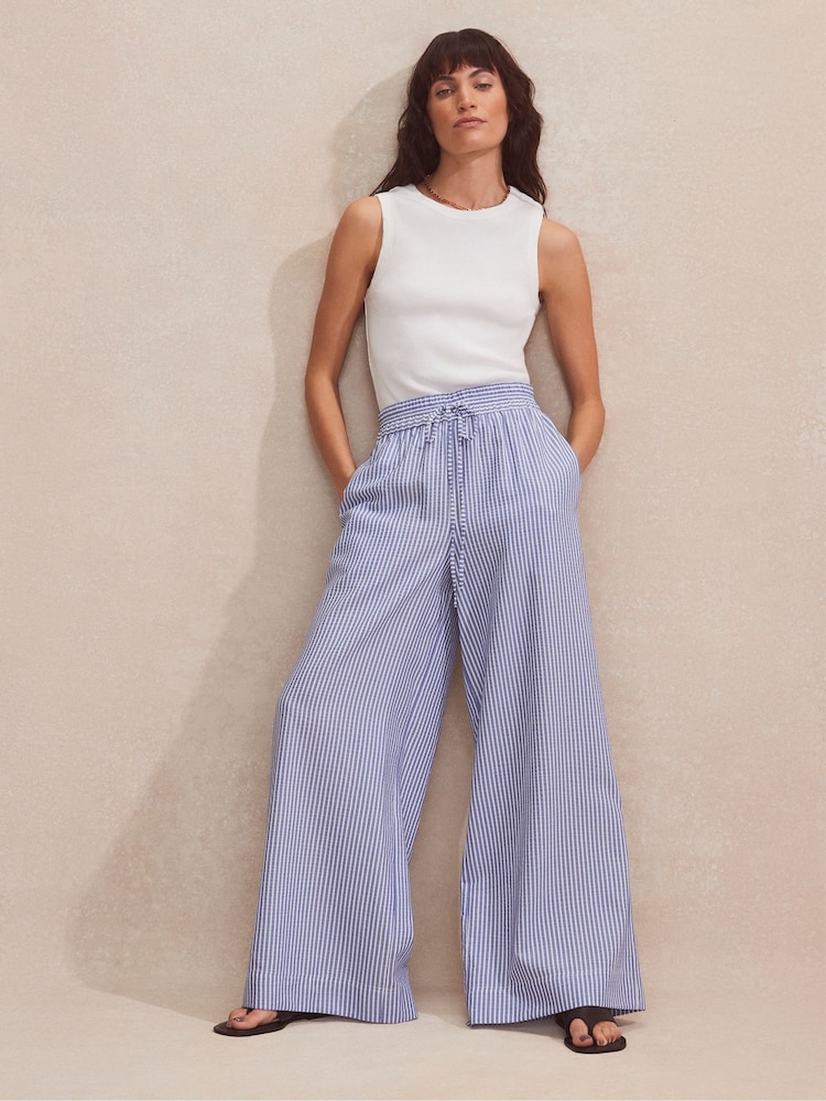 Ro&Zo Blue Stripe Trousers - Image 1 of 4