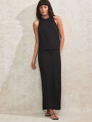 Ro&Zo Black Blend Bias Skirt - Image 2 of 4