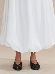 Ro&Zo White 100% Cotton Bubble Hem Skirt - Image 3 of 5