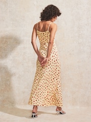 Ro&Zo Yellow Petite Gathered Bodice Cami Dress - Image 4 of 4