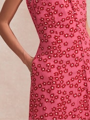 Ro&Zo Pink Button Front Dress - Image 3 of 4