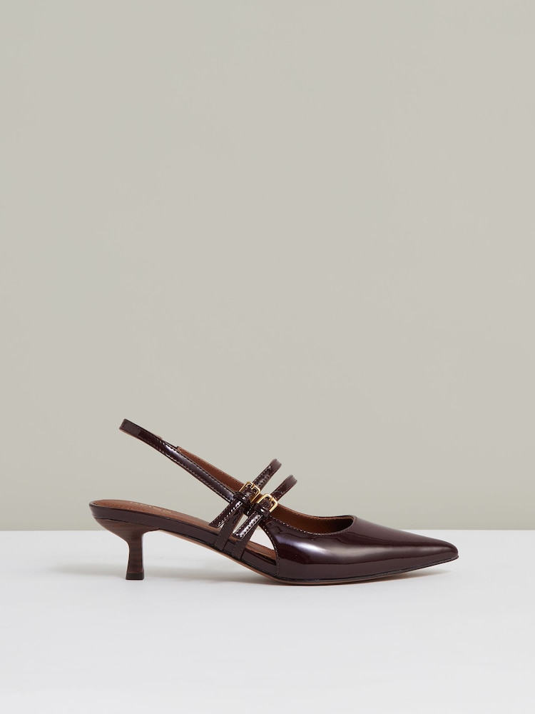 Guinda - Zapatos de salón de cuero con hebilla y tira trasera Isla de Reiss - Imagen 1 de 4 Guinda - Zapatos de salón de cuero con hebilla y tira trasera Isla de Reiss - Imagen 1 de 4