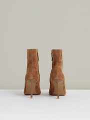 Reiss Carina Suede Alto Heeled Ankle Boots - Imagen 4 de 4
