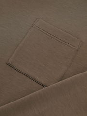Reiss Khaki Green Iris Interlock Jersey Funnel Neck Sweatshirt - Image 6 of 6