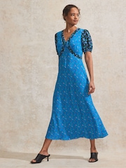 Ro&Zo Petite Mix And Match Rose Ditsy Dress - Imagen 1 de 3