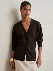 Chocolate - Reiss Tyla Cardigan - Imagem 1 de 6
