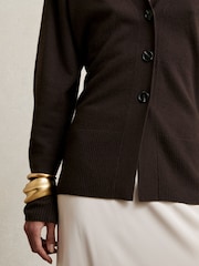 Chocolate - Reiss Tyla Cardigan - Imagem 4 de 6