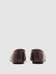 Reiss Brown Dina Nappa Leather Ballet Flats - Image 4 of 5