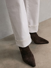 Reiss Chocolate Amy Boots - Image 3 of 6