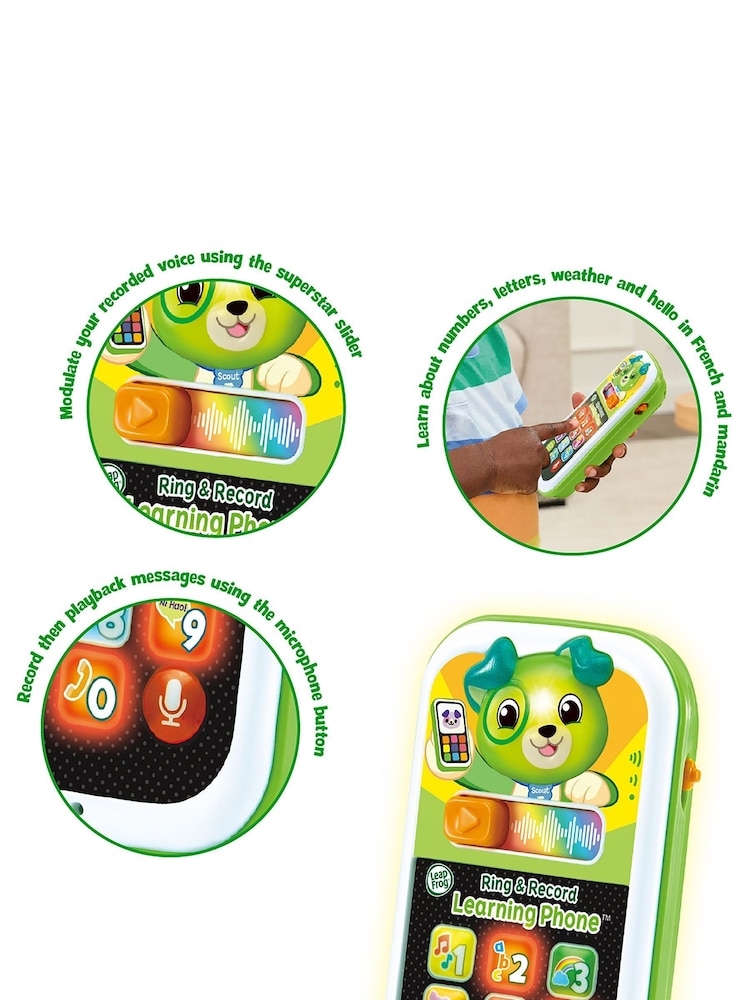 Leapfrog Toys Scouts Ring and Record Learning Phone - Image 4 of 4
