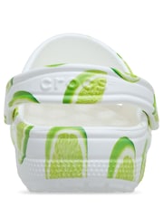 Crocs White Classic Graphic Clogs - Image 3 of 4