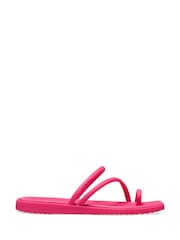 Crocs Pink Miami Toe Loop Sandals - Image 1 of 5
