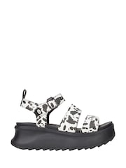 HEYDUDE Delray Buckle Animal Black Sandals - Image 1 of 4