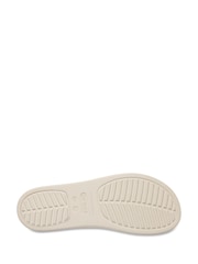Crocs Cream Brooklyn Buckle Low Wedge Sandals - Image 5 of 5