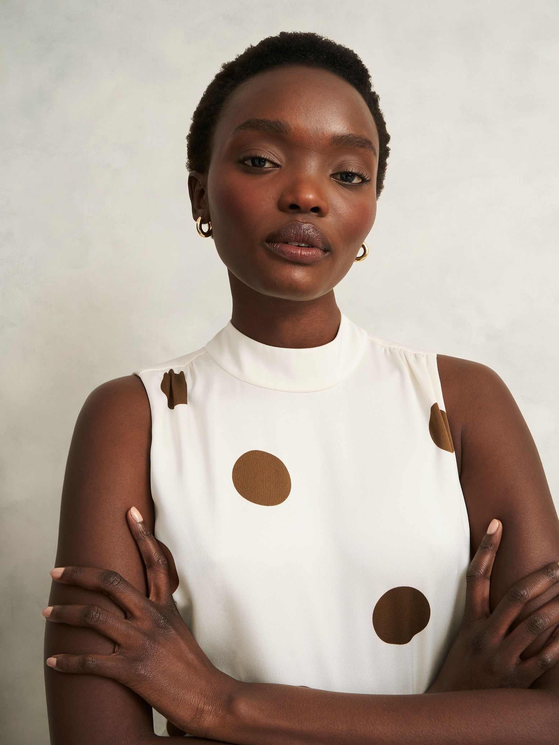 Buy Hobbs Brown Mia Dress from Next USA