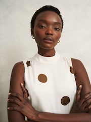 Hobbs Brown Mia Dress - Image 3 of 4