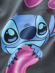 Charcoal Grey Oversized 100% Cotton Disney Lilo and Stitch T-Shirt (3-16yrs) - Image 8 of 8