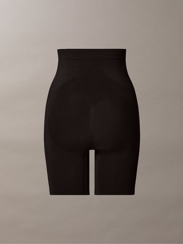 Calvin Klein Black Secure Sculpt Mid Thigh Shorts - Image 8 of 8