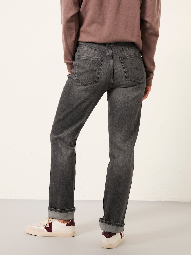 FatFace Carmel Grey Comfort Straight Jeans - Image 2 of 6 FatFace Carmel Grey Comfort Straight Jeans - Image 2 of 6
