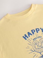 Yellow Pretzel Oversized Graphic Print T-Shirt (3-16yrs) - Image 7 of 8