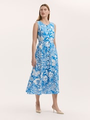 Finery Aimee Floral Print Sleeveless Midi Dress - Imagen 1 de 4