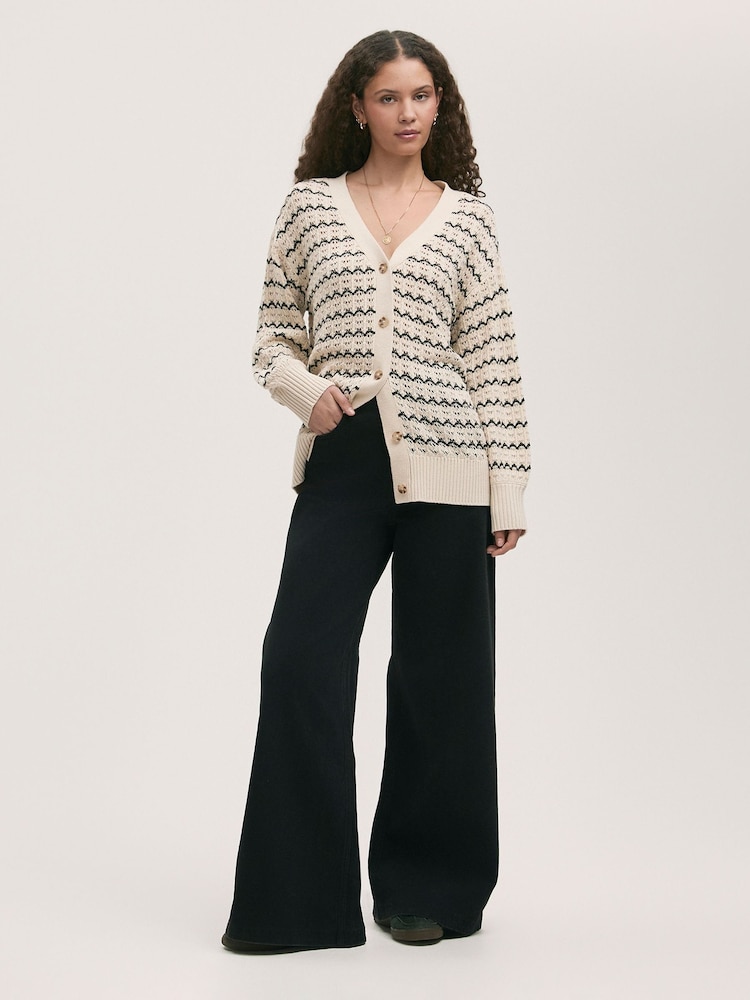 Finery Alena Striped Long Sleeve Cardigan - Imagen 2 de 4 Finery Alena Striped Long Sleeve Cardigan - Imagen 2 de 4