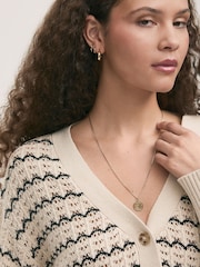 Finery Natural Alena Striped Long Sleeve Cardigan - Image 4 of 4