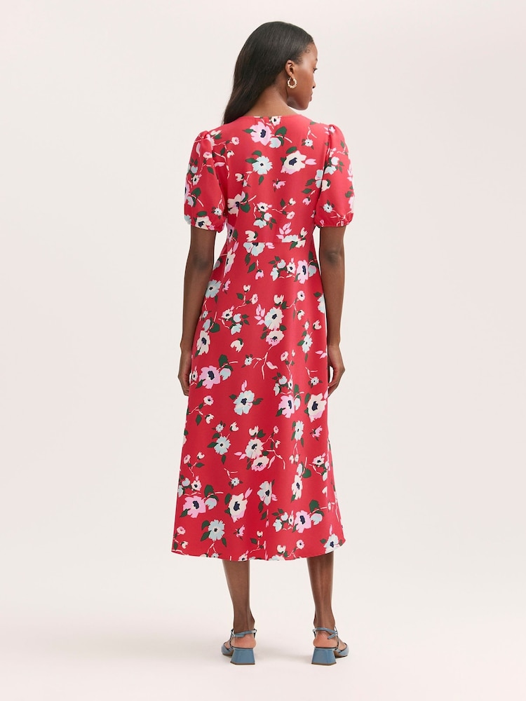 Finery Robyn Floral Print Button Through Midi Dress - Imagen 4 de 4 Finery Robyn Floral Print Button Through Midi Dress - Imagen 4 de 4