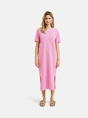 Smith & Soul Pink Striped Jersey 100% Cotton Dress - Image 2 of 5