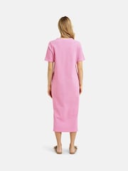 Smith & Soul Pink Striped Jersey 100% Cotton Dress - Image 3 of 5
